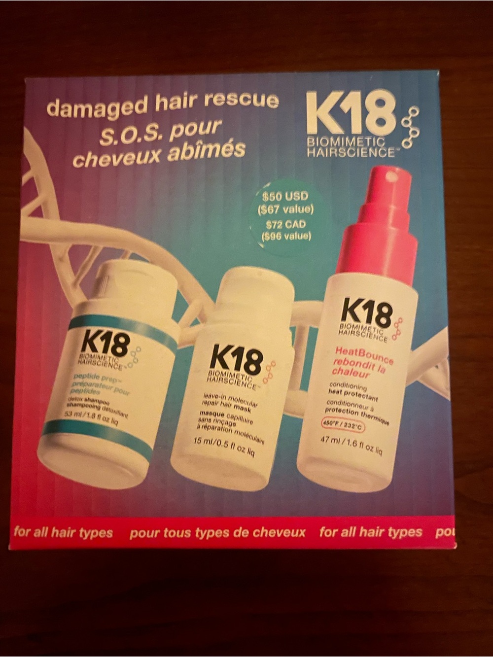 K18 Damaged Hair Rescue Kit Mini’s